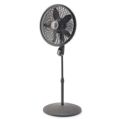 18" Stand Fan With Remote Gray
