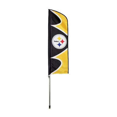 Steelers Swooper Flag And Pole