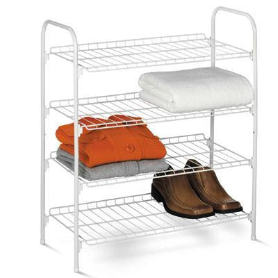 Four Tier Closet Storage Shelf