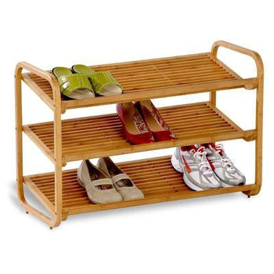 Threetier Bamboo Shoe Shelf