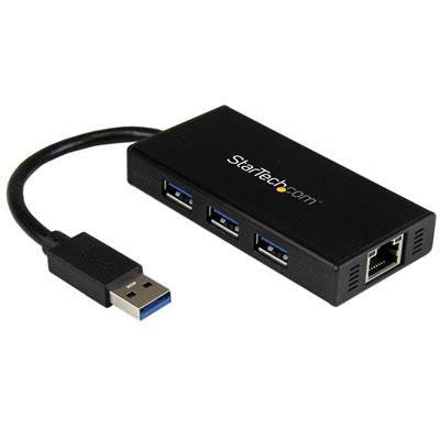 Portable USB 3.0 Hub With Gbe
