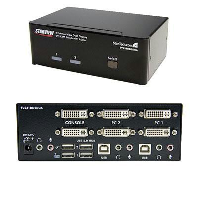 2 Port Dual DVI USB Kvm Switch