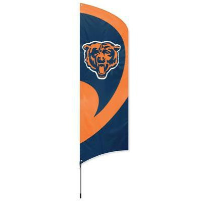 Bears Tall Team Flag With Pole
