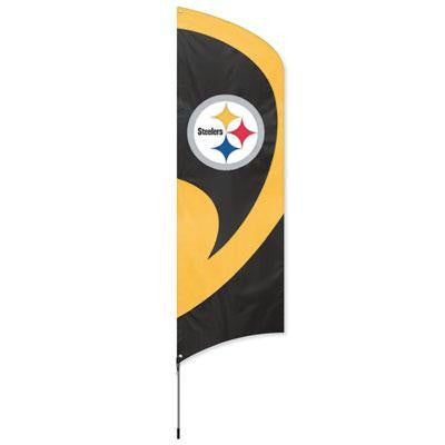 Steelers Tall Team Flag With Pole