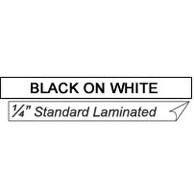 Black On White 1 4" Tape