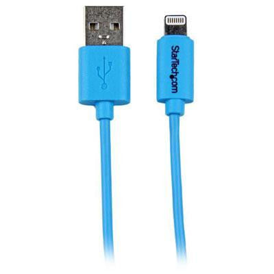 1m Blue Lightning USB Cable