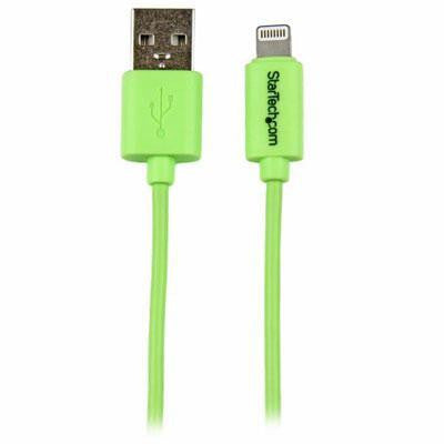 1m Green Lightning USB Cable
