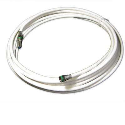 35' Rg6 Coax Extender Cable Wht